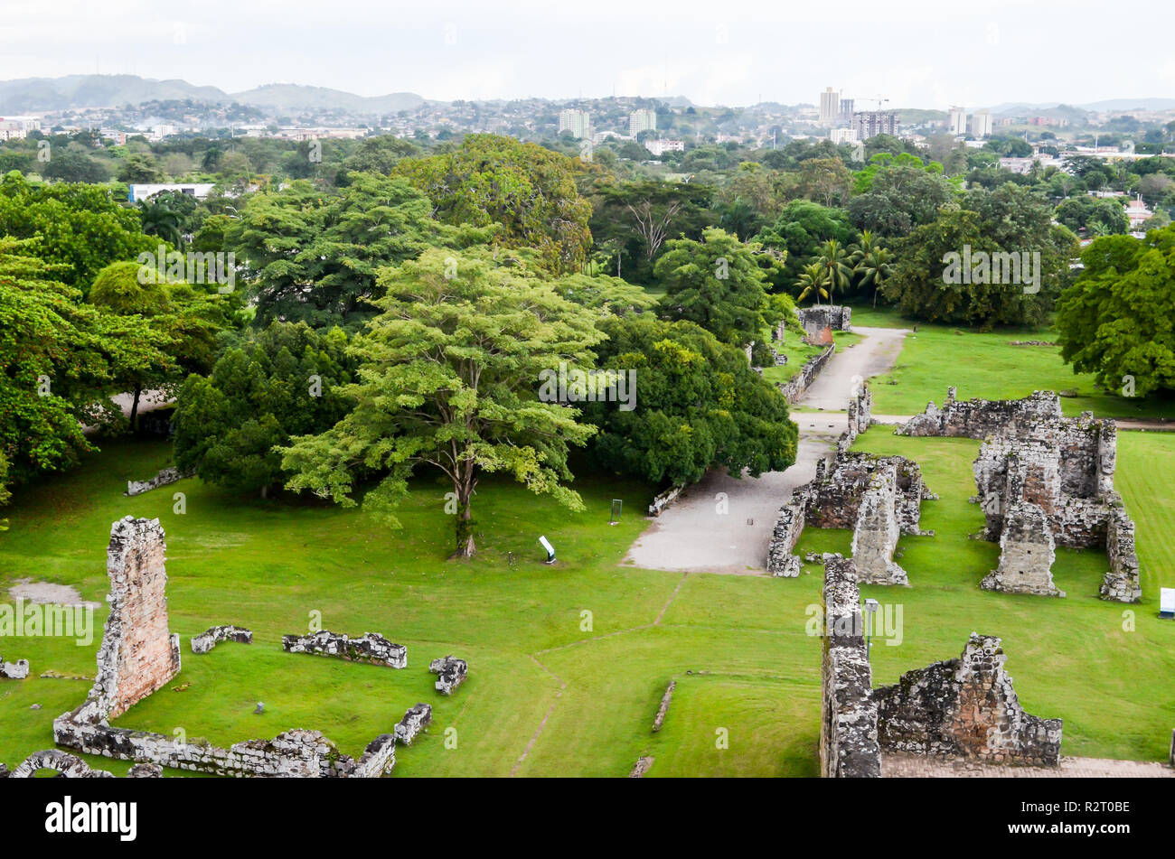 Die alte Panama City oder Panama Viejo, 1519 gegründet von conquistador Pedrarías Davila Stockfoto