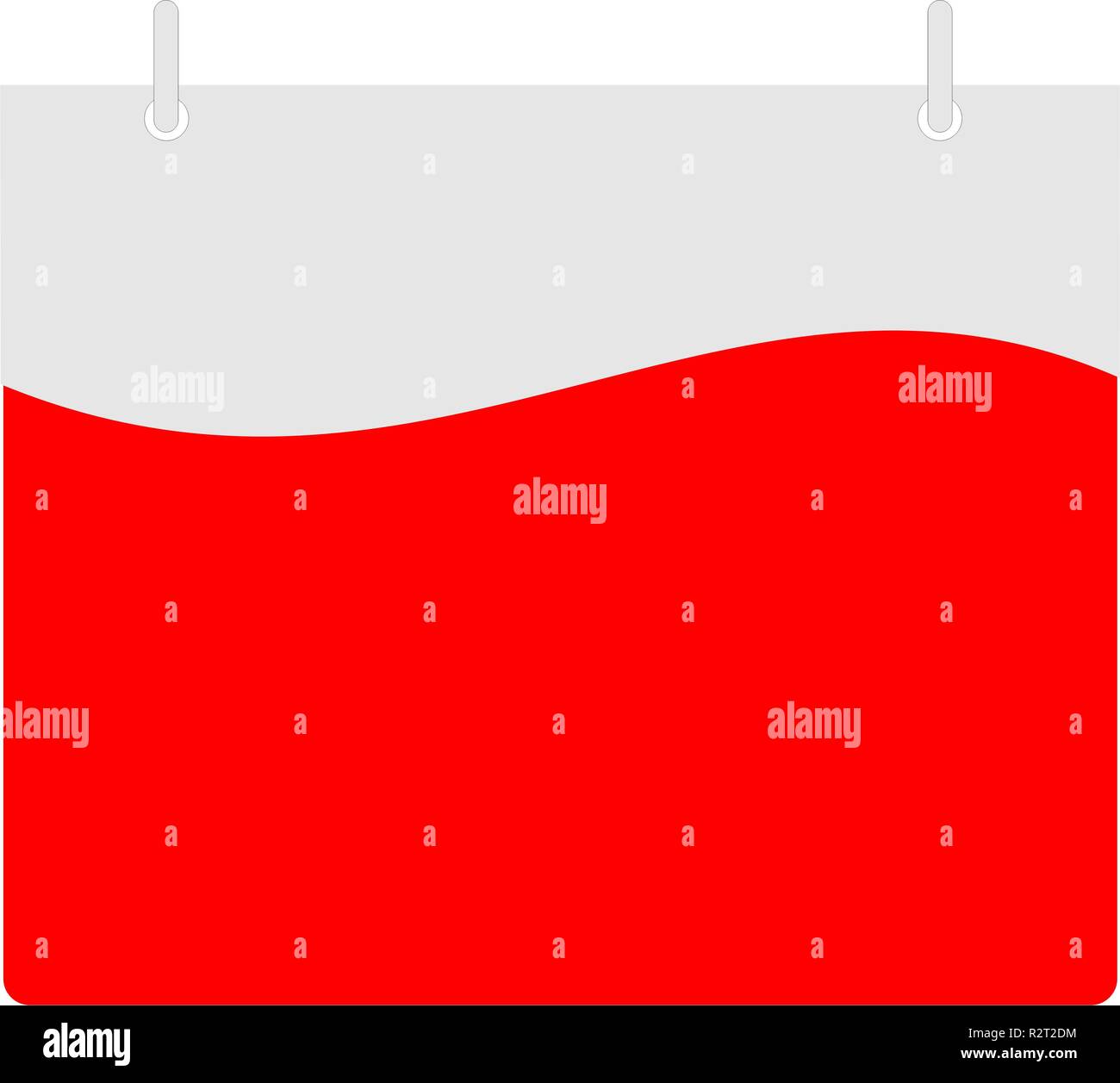 Kalenderblatt leer Stockfoto