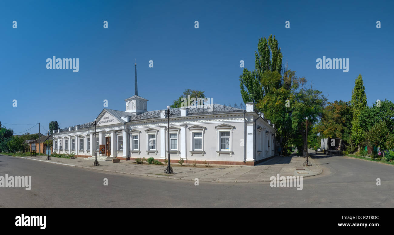 Ochakov, Ukraine - 09.22.2018. Art Gallery und Museum des großen marinemaler Sudkovsky in Ochakov Stadt, Ukraine Stockfoto