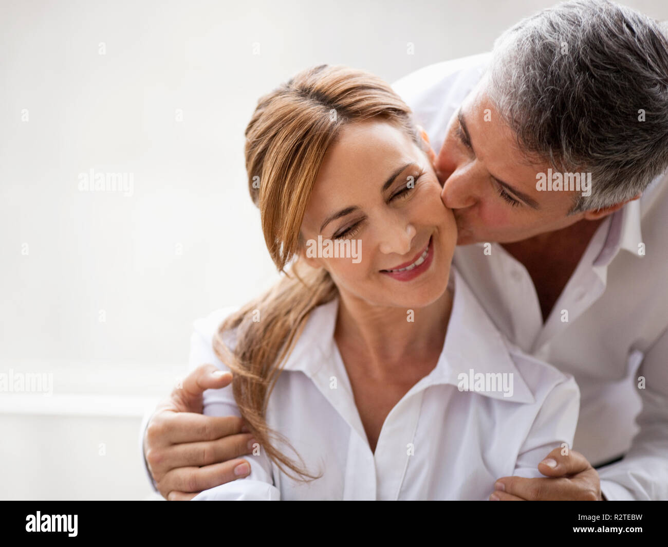 Herzlichen Professionelles Ehepaar. Stockfoto