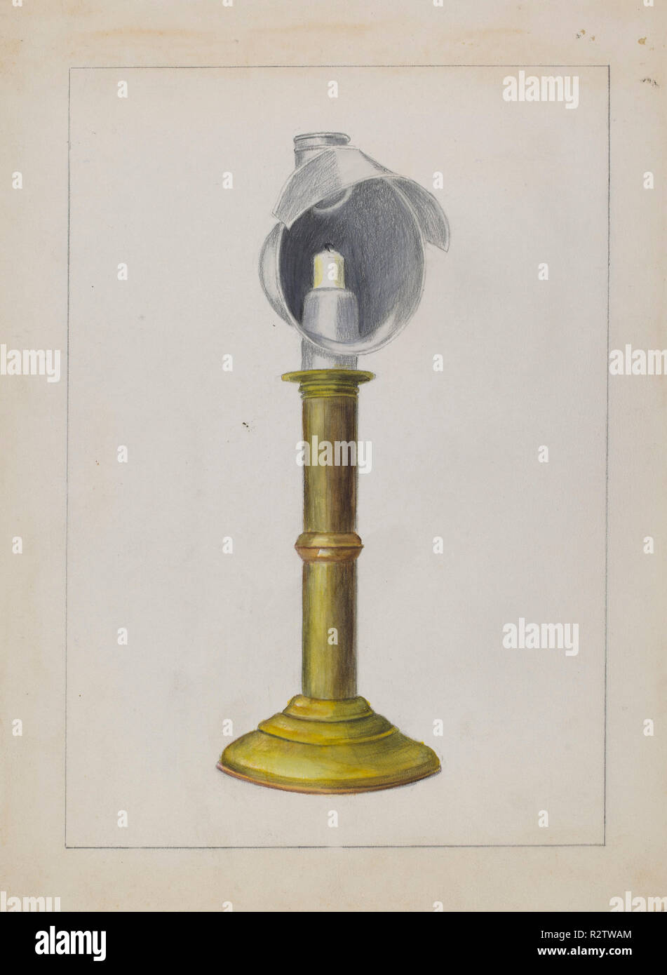 Leuchter. Stand: 1935/1942. Maße: gesamt: 30,2 x 22,3 cm (11 7/8 x 8 3/4 in.). Medium: Aquarell und Graphit auf Papier. Museum: Nationalgalerie, Washington DC. Autor: Hester Duany. Stockfoto