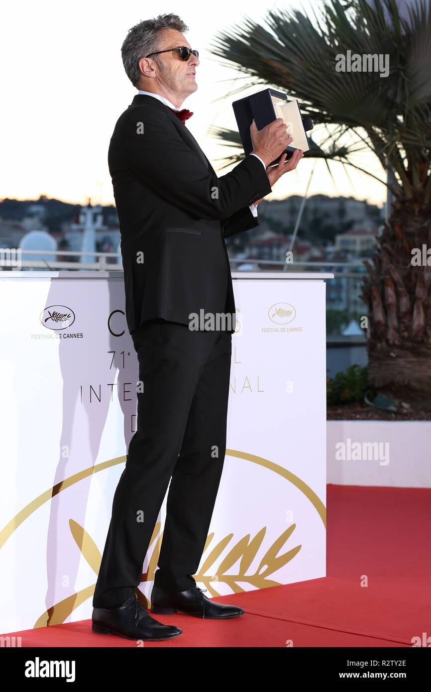 CANNES, Frankreich - 19. MAI 2018: Pawel Pawlikowski an der Preisträger photocall während der 71St Cannes Film Festival (Foto von Mickael Chavet) Stockfoto