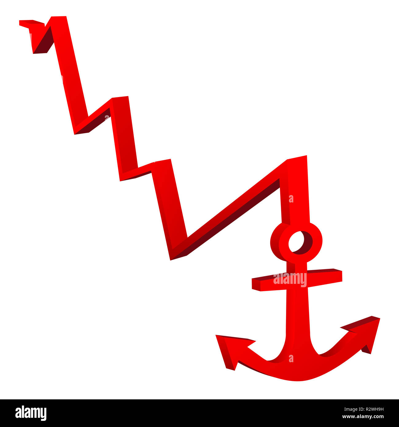 Nachgelagerten exchange Geschichte Stockfoto