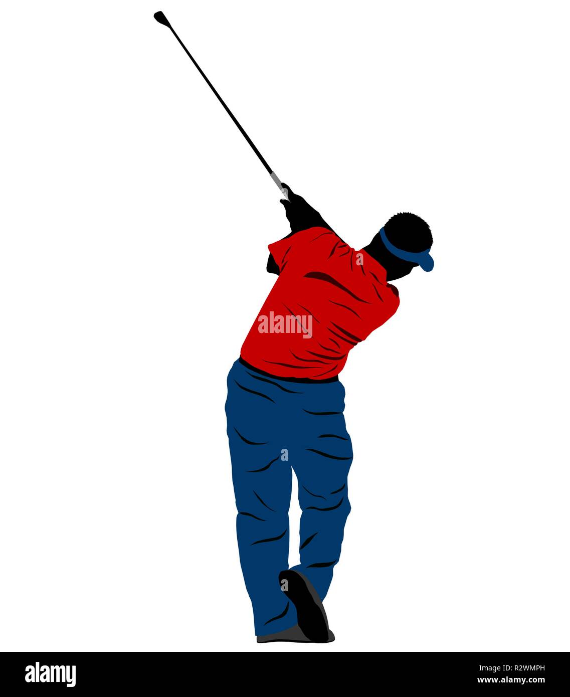 Golf Swing golfer Stockfoto