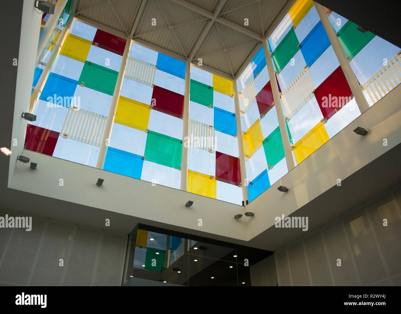 Centre Pompidou Málaga, Spanien Stockfoto