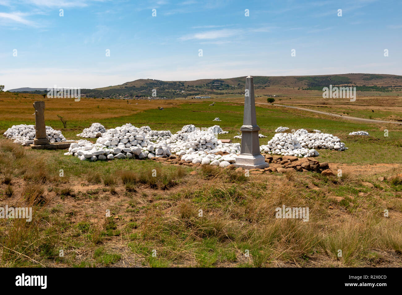 Anglo-Zulu Graves, der Provinz Kwazulu Natal, Südafrika Stockfoto