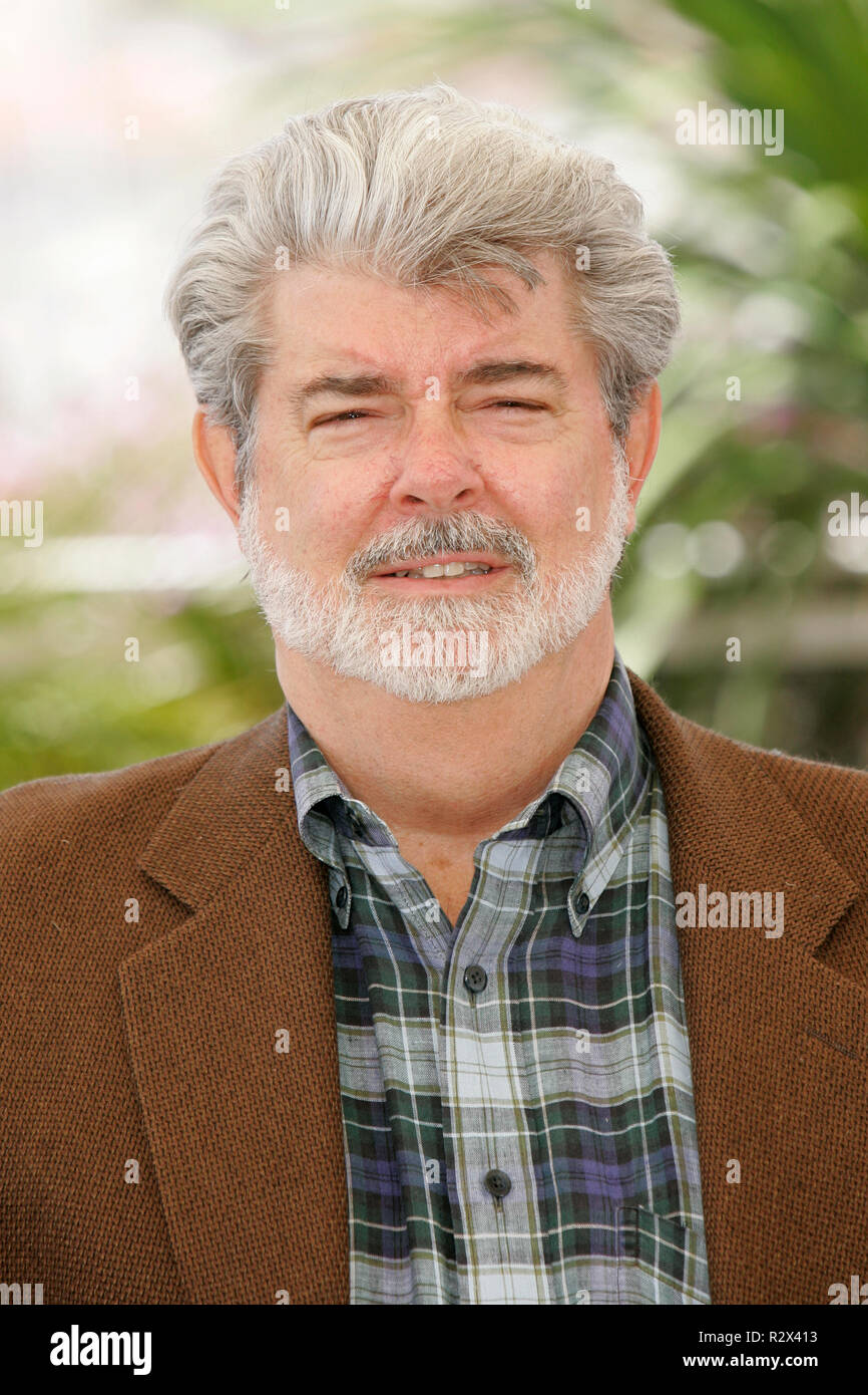 GEORGE LUCAS CANNES 2005 CANNES FRANKREICH, 15. Mai 2005 Stockfoto