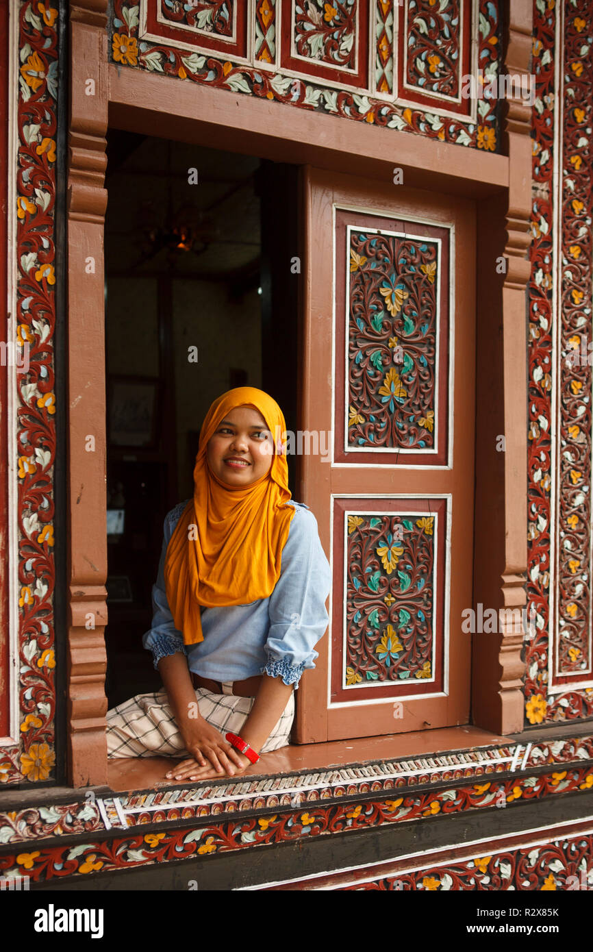 Traditionelle Architektur aus Sumatra. Stockfoto