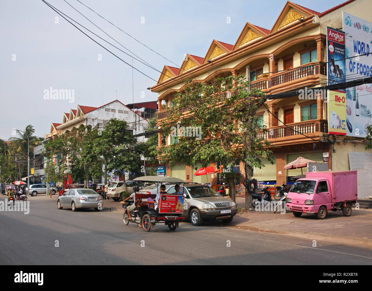 Anzeigen von Siem Reap (siemreap). Kambodscha Stockfoto