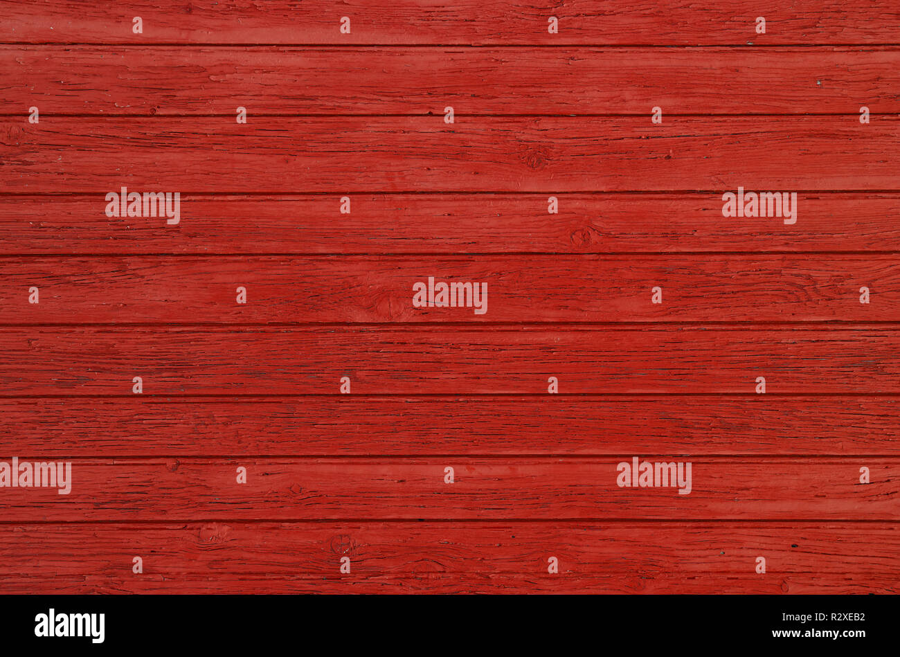 Nahaufnahme Hintergrund Textur von Red vintage Holzbohlen, rustikalen Stil wall Panel gemalt Stockfoto
