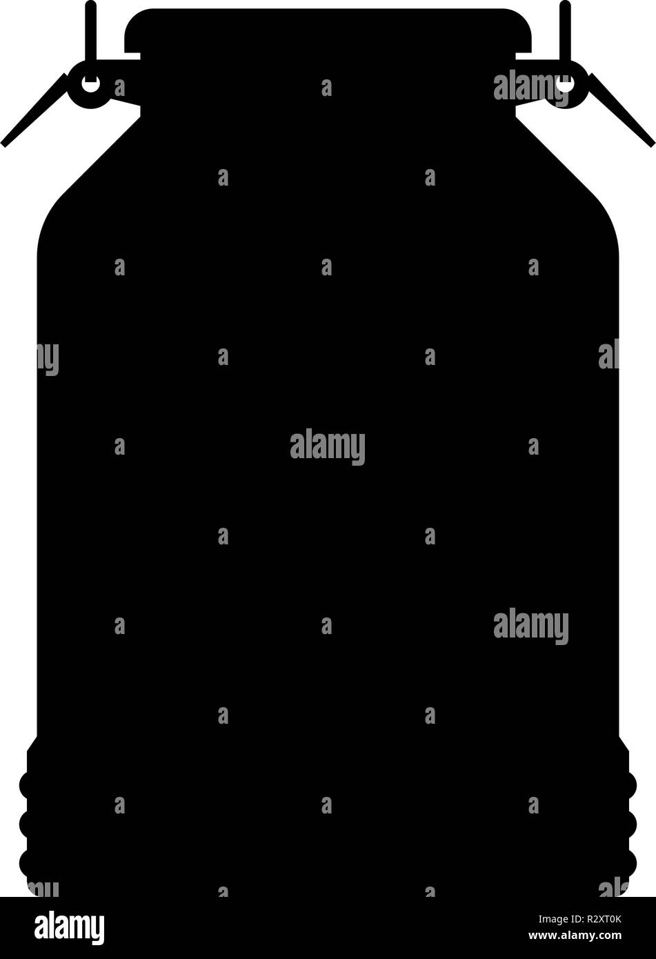 Milch kann Container Symbol Farbe schwarz Vektor I Stil einfach Bild Stock Vektor