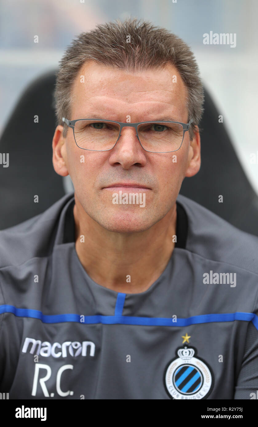 Brügge, Belgien - 29. Juli: Assistant Coach Rudy cossey dargestellt während der Jupiler Pro League Spieltag 1 zwischen Club Brugge und KAS Eupen am 29. Juli 2018 in Brügge, Belgien. (Foto von Vincent Van Doornick/Isosport) Stockfoto