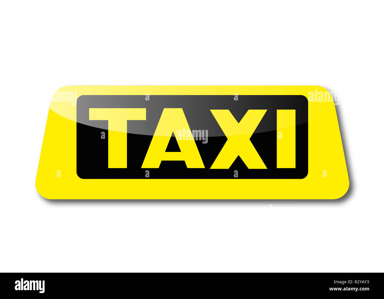 Taxi Symbol Stockfoto