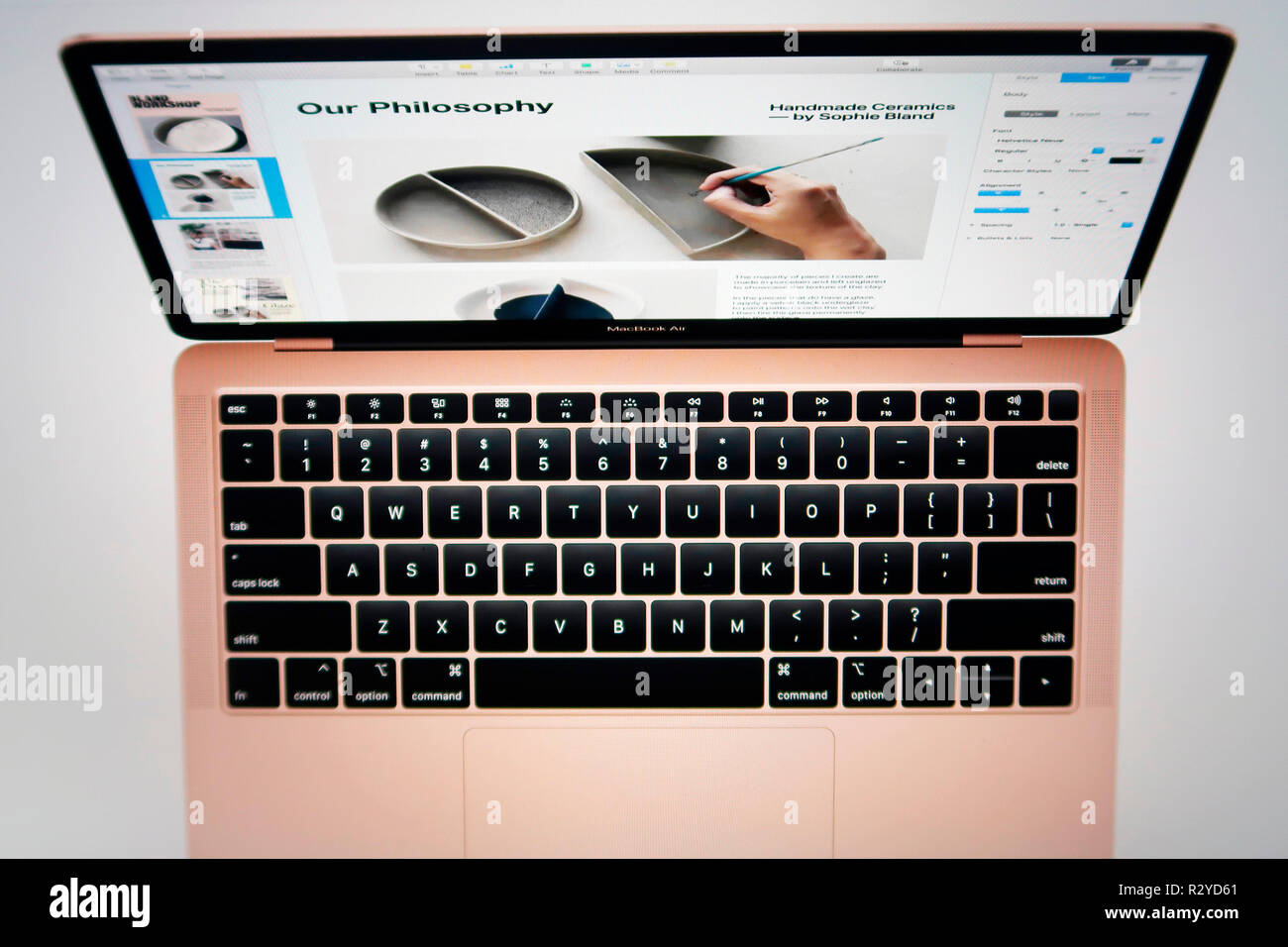 MacBook Air 2018 Stockfoto