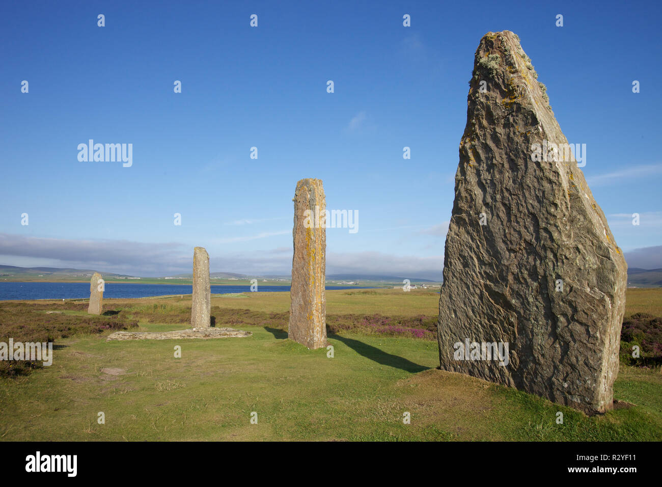 Ring of Brodgar - Menhire in Orkney Stockfoto
