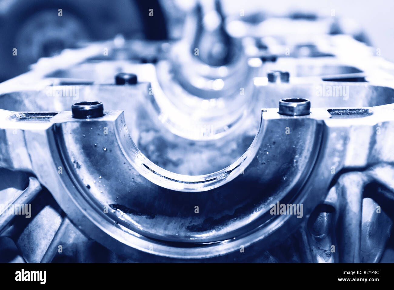 Das Auto Reparatur des Motors Stockfoto