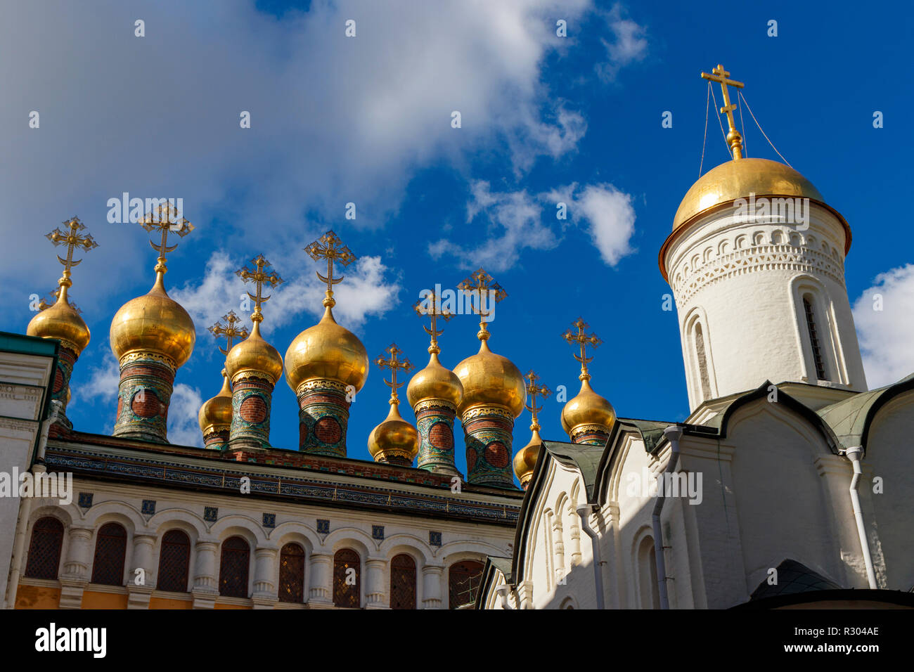 1484 Kirche der Ablagerung von den Leibrock in Cathedral Square, Kreml, Moskau, Russland. Jetzt Teil der Kreml Museen. Stockfoto