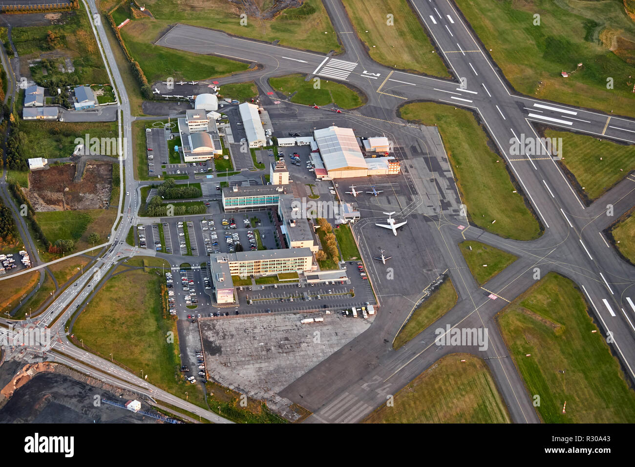 Flughafen Reykjavik, Reykjavik, Island Stockfoto