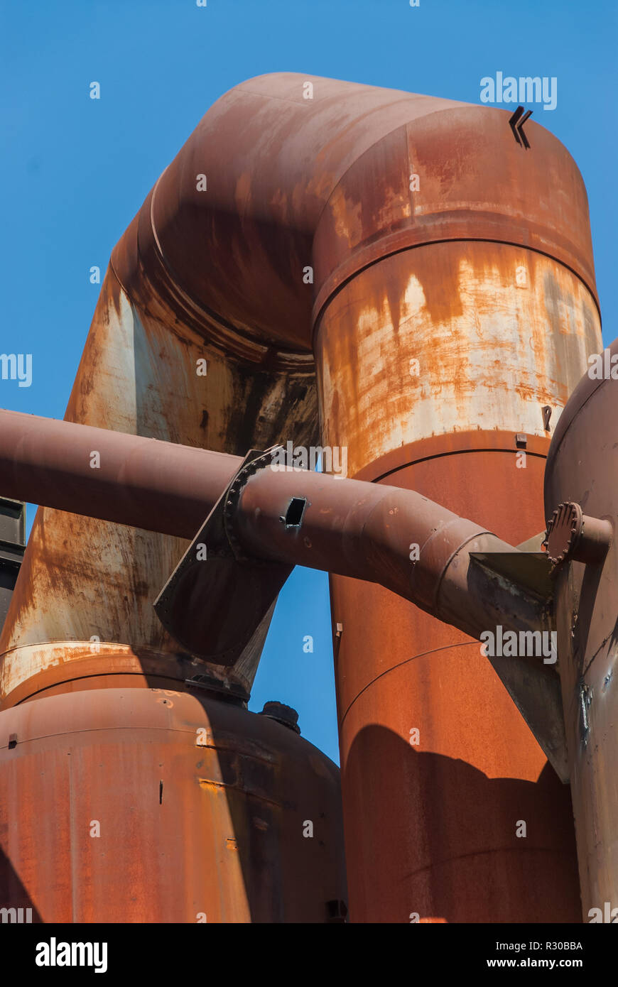 Arbed, Stahlwerken, Metallurgie, Rohre, Fabrik, Luxemburg, Stockfoto