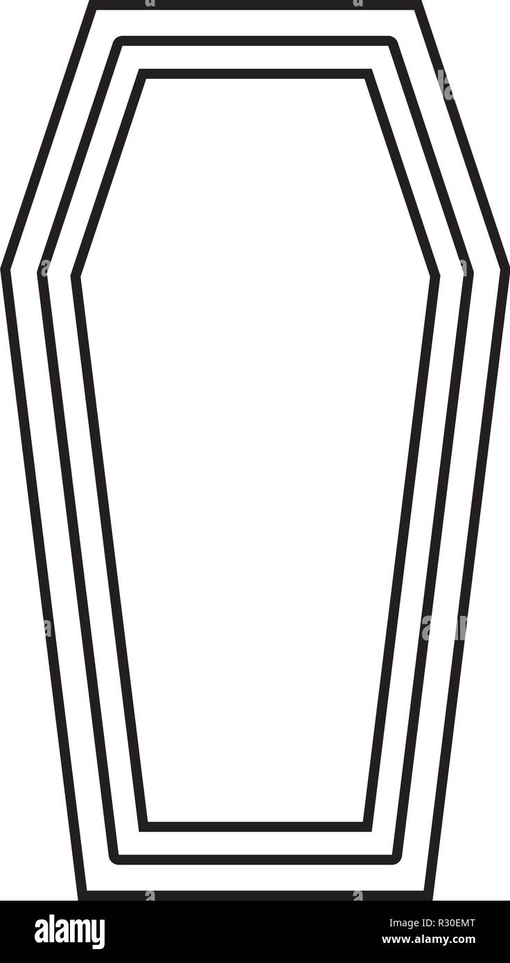 Sarg Versicherungskonzept Beerdigung Thema Deckel Sarg Symbol Farbe Schwarz Vektor Ich Flat Style Simple Image Outline Stock Vektorgrafik Alamy