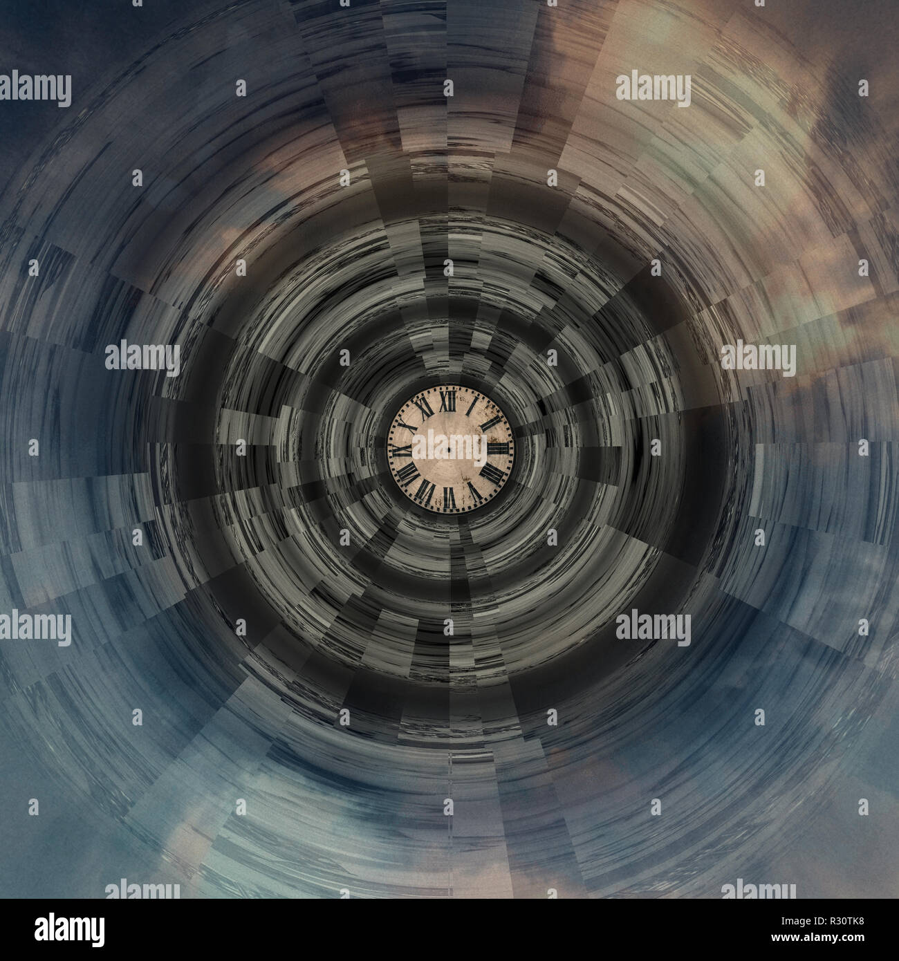 Spirale DER ZEIT Stockfoto