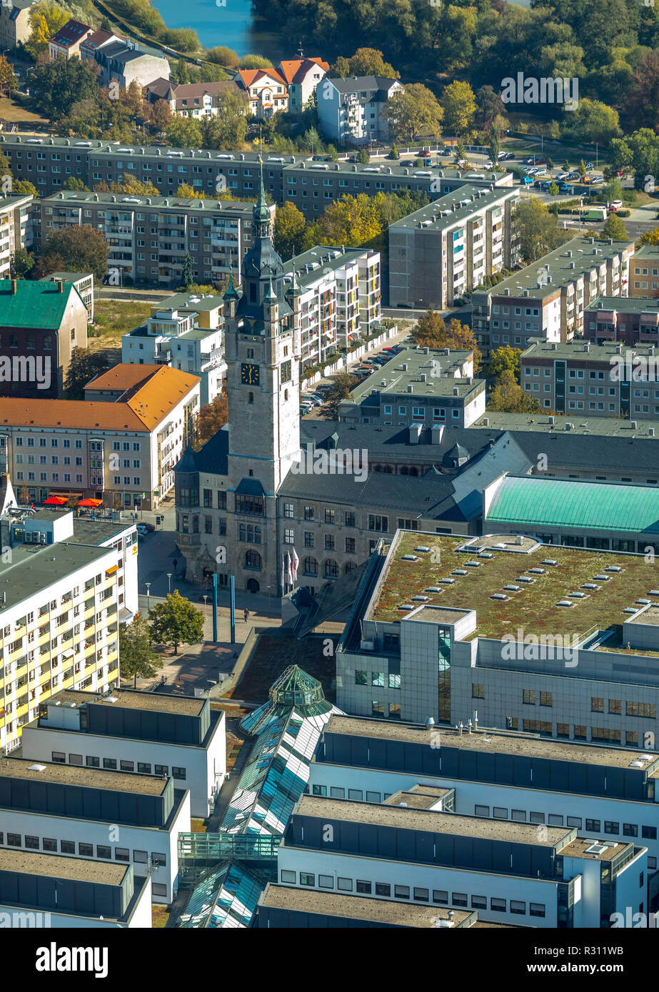 Luftaufnahme, DessauRoßlau Rathaus, DessauRoßlau der Bürger Büro