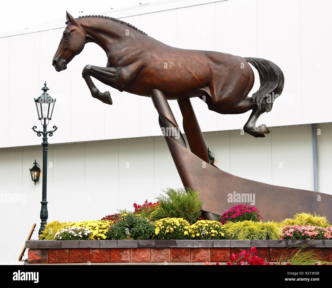 Hickstead Pferd Statue Stockfotografie Alamy