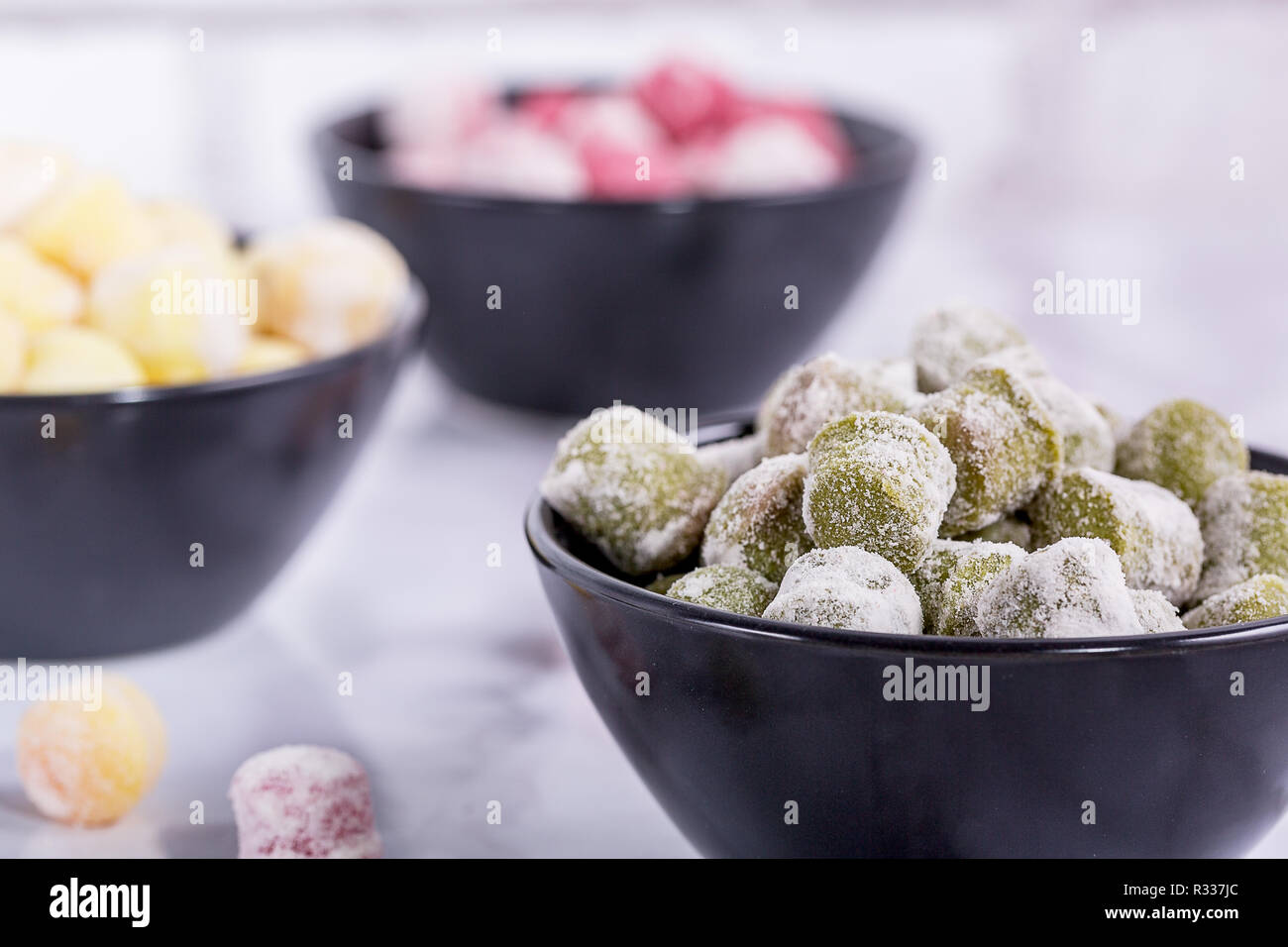 Frisch Gnocchi mit Kopie Raum gesehen von oben. Frische hausgemachte ...