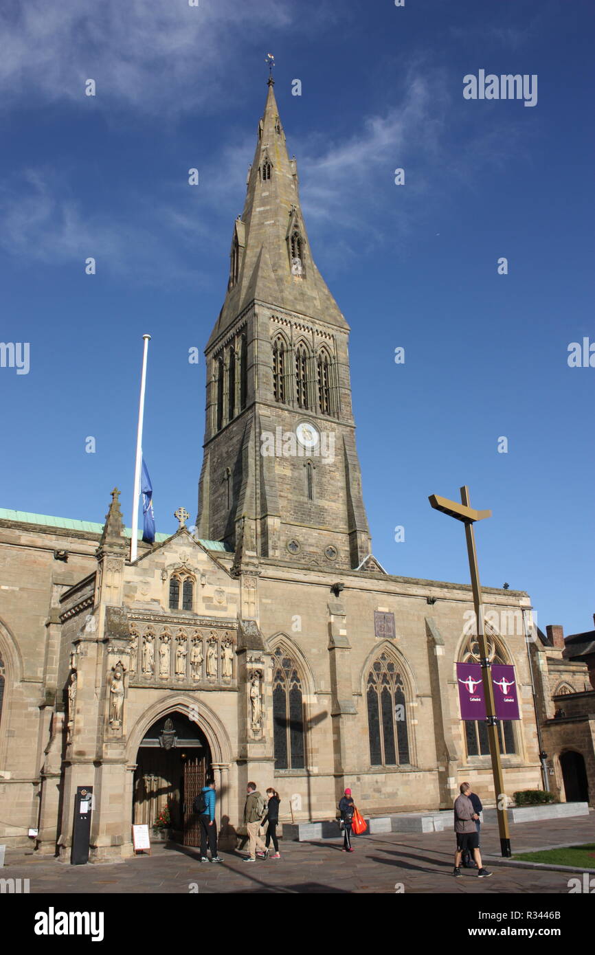 St Martin's Cathedral in Leicester die Grabstätte von König Richard III. Stockfoto