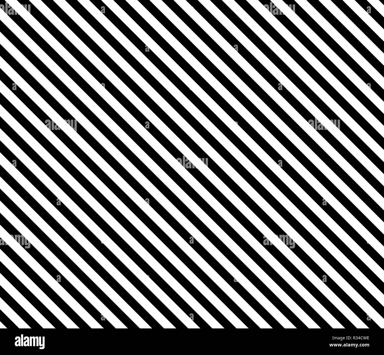 Hintergrund: diagonale Streifen in Schwarz und Weiß Stockfoto