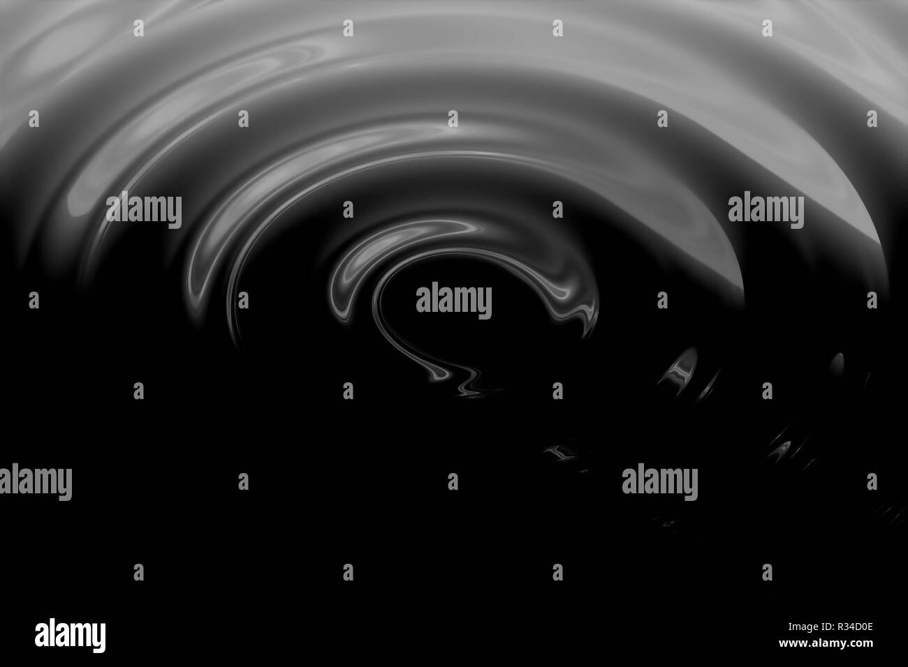 Kreisförmige Wellenlinien Stockfoto