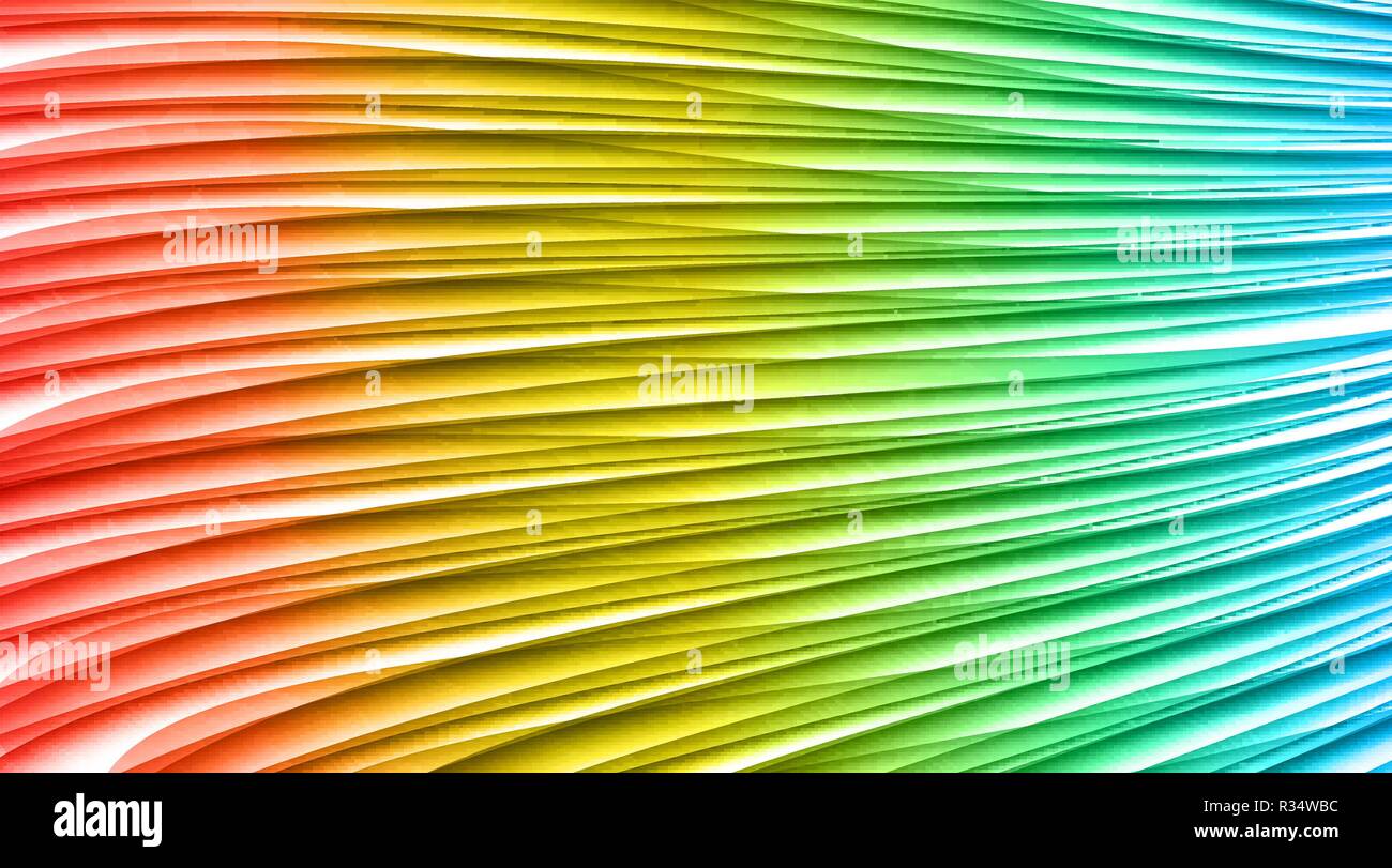 Abstrakte farbige Wave für den Hintergrund. Vector Illustration Stock Vektor