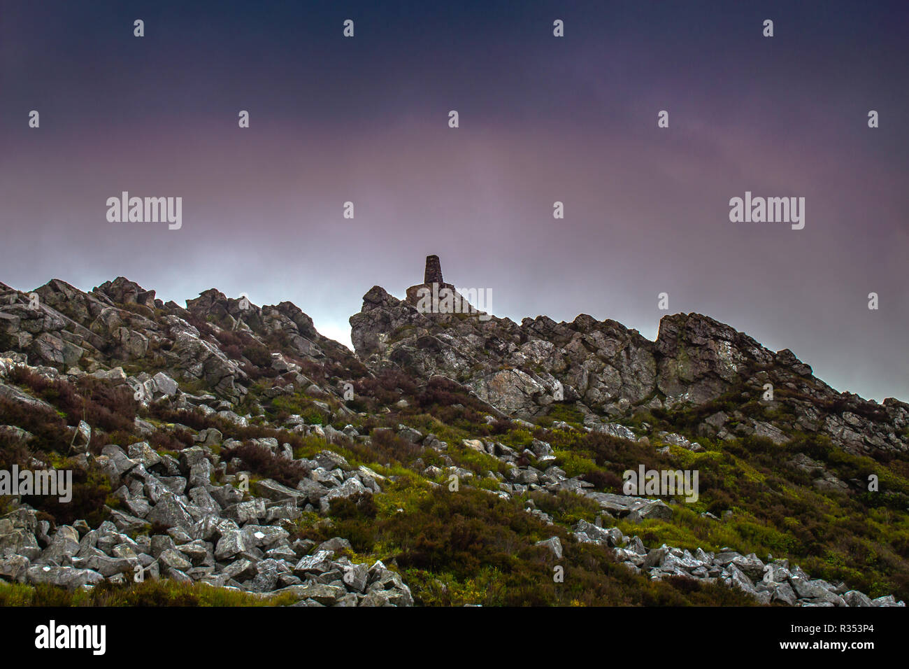 Stiperstones in Shropshire Stockfoto