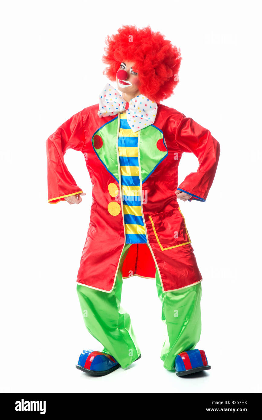 Grinsend clown Stockfoto