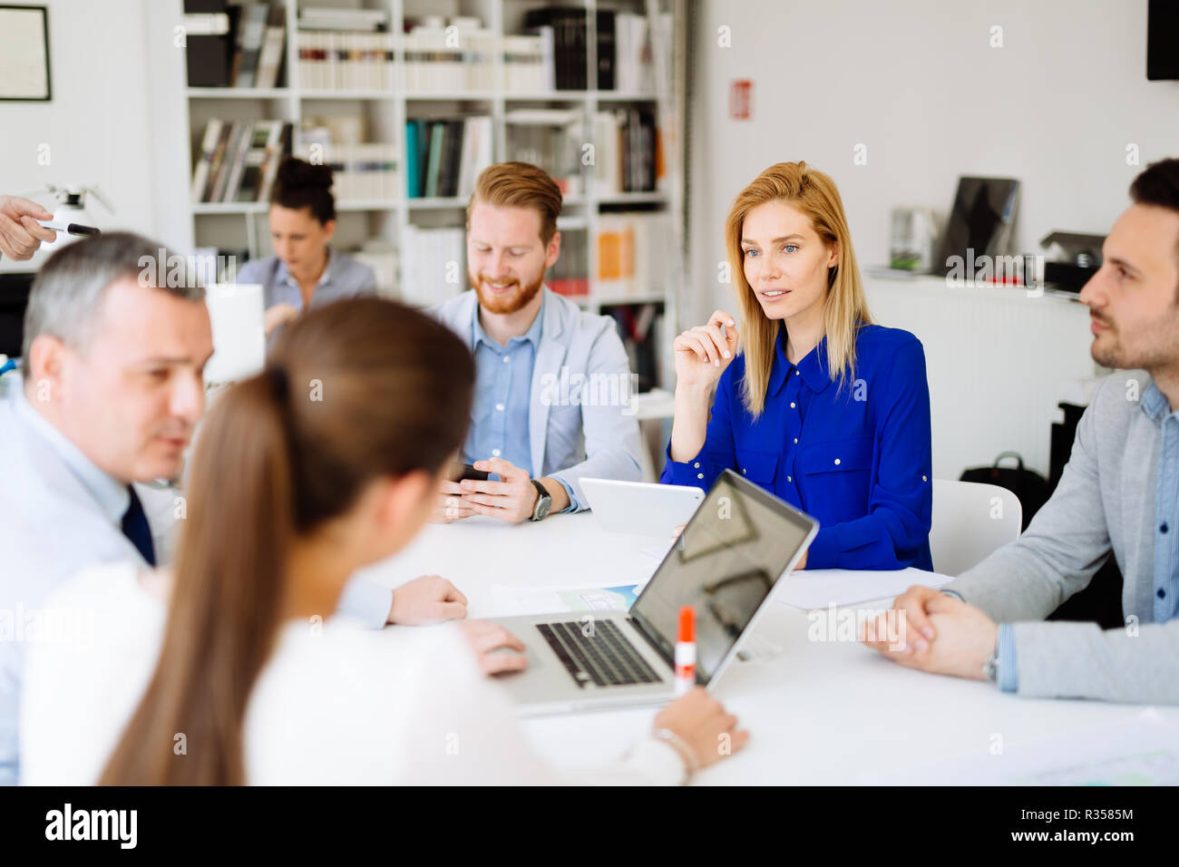 Business-Leute treffen Stockfoto