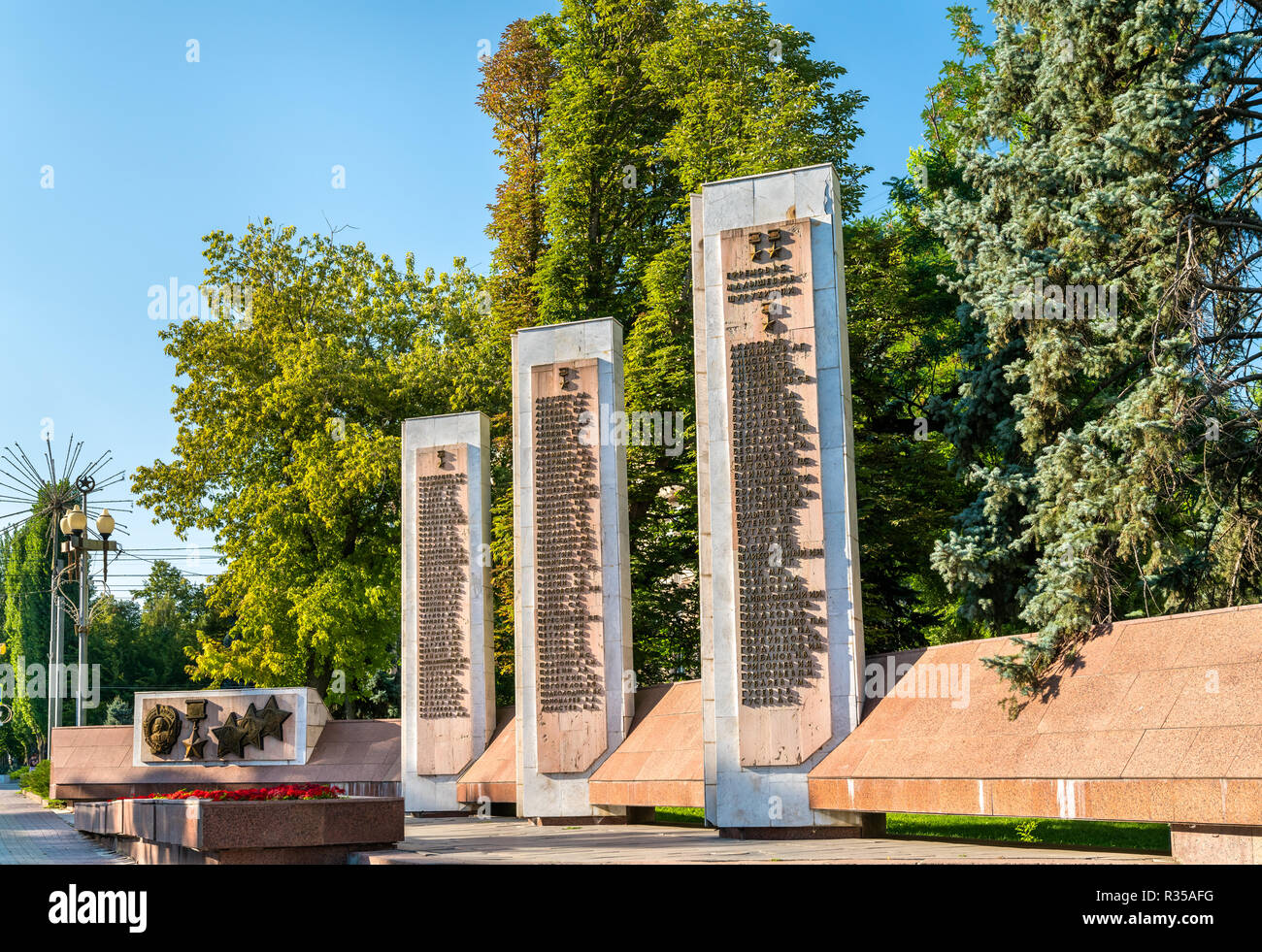 Allee der Helden in der Schlacht um Stalingrad gewidmet. Wolgograd, Russland Stockfoto