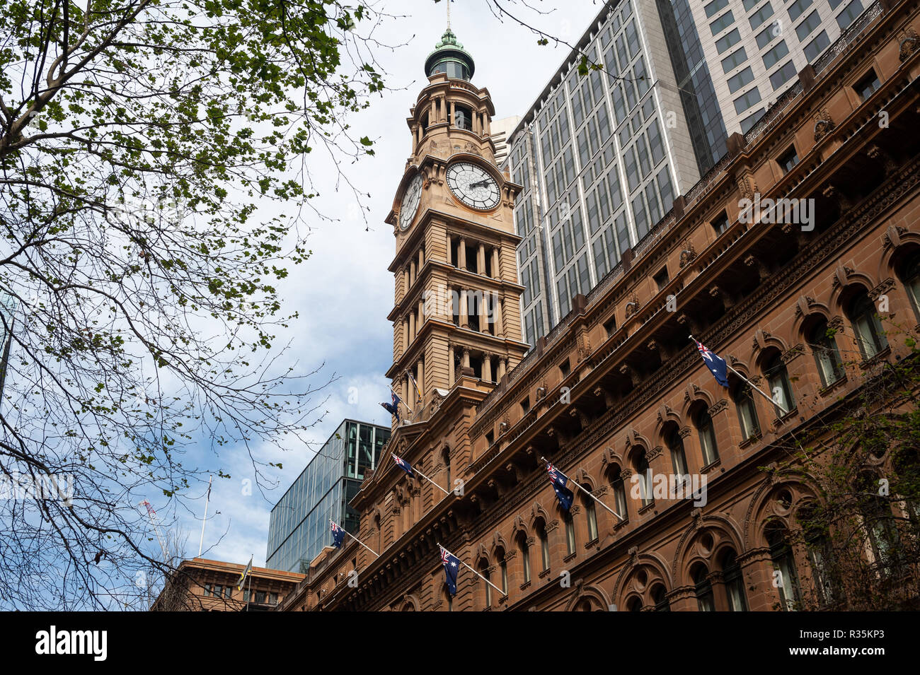 22.09.2018, Sydney, New South Wales, Australien - Der ehemalige General Post Office Gebäude in Sydney Central Business District in Martin Place. Stockfoto