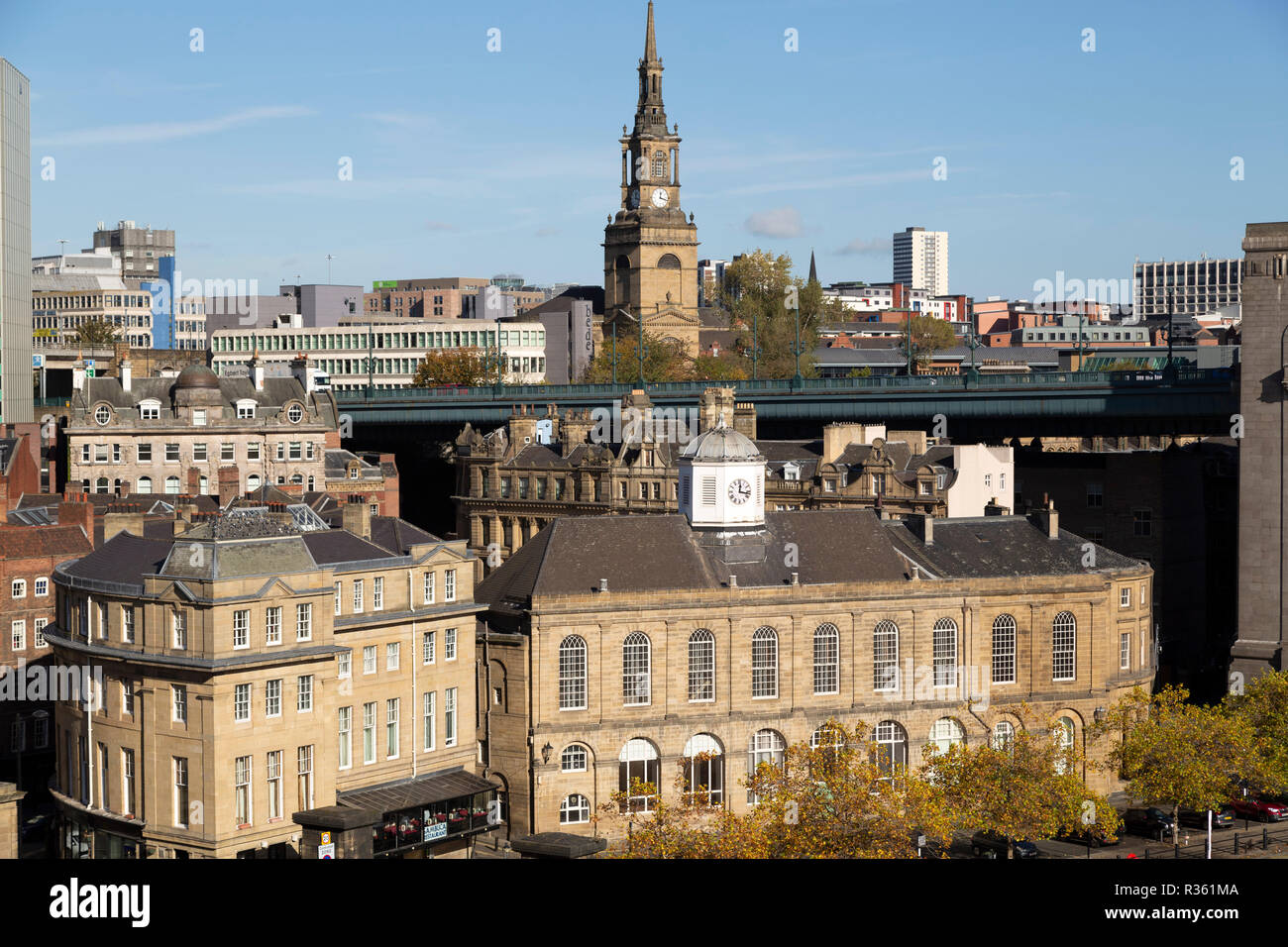 Die Guildhall in Newcastle upon Tyne, England. Das städtische Gebäude ein Gericht und Rat Kammern. Stockfoto