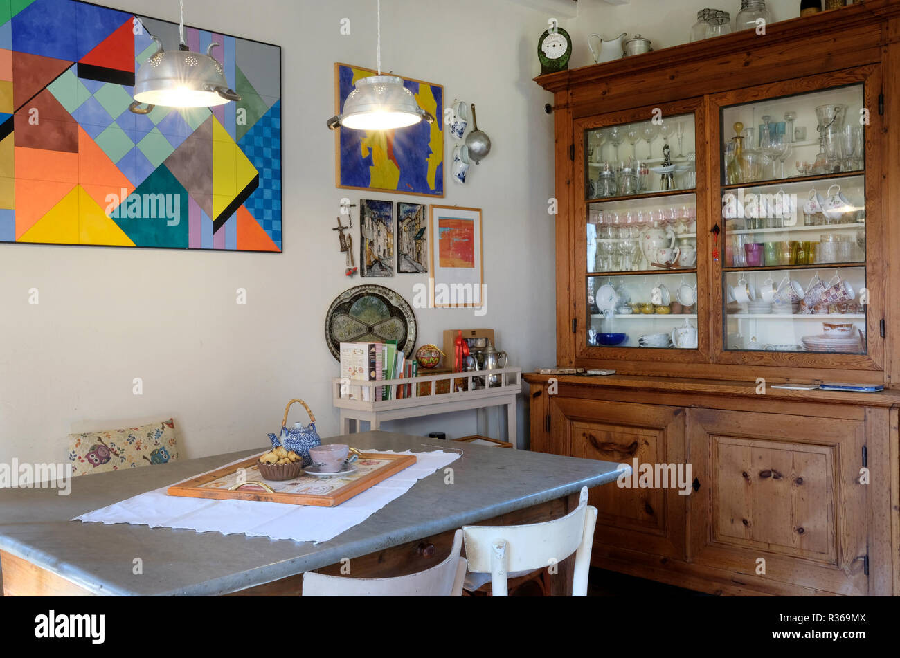 Authentisches Interieur, real life, inspirierende Ideen, Toskana, Italien. Stockfoto