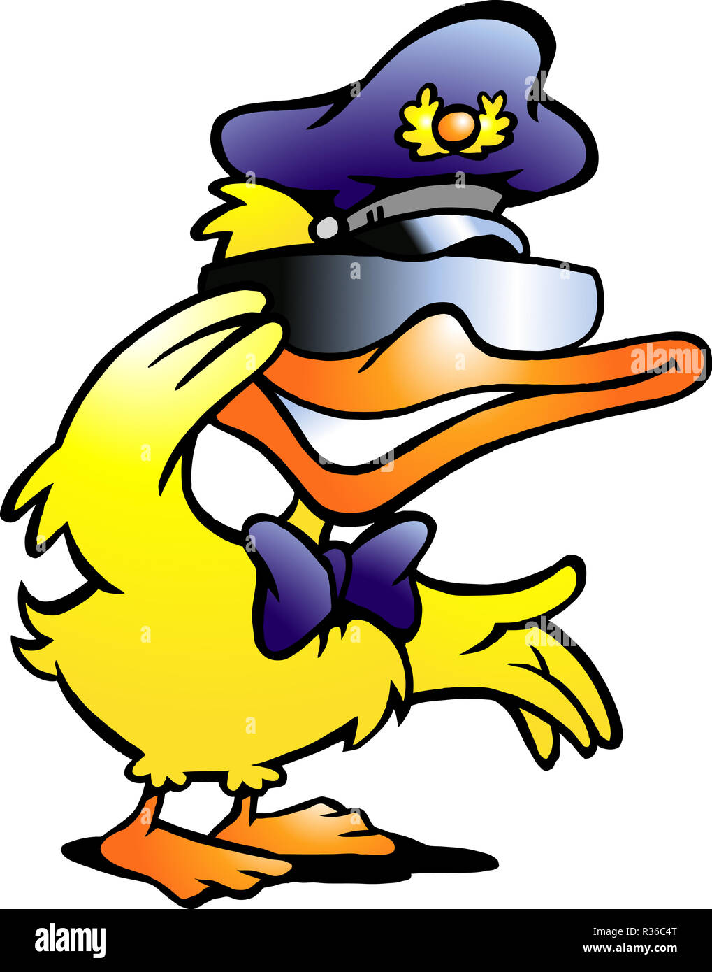Cartoon Illustration Funny Comic Duck Stockfotos und -bilder Kaufen - Alamy