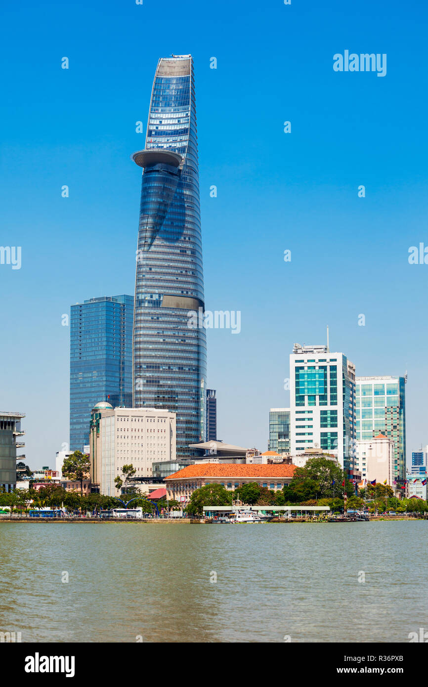 Ho Chi Minh City Skyline Antenne Panoramablick. Ho Chi Minh City ist die grösste Stadt in Vietnam. Stockfoto