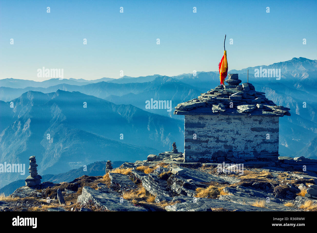 Chandrashila ist die Tungnath-Gipfel Stockfoto