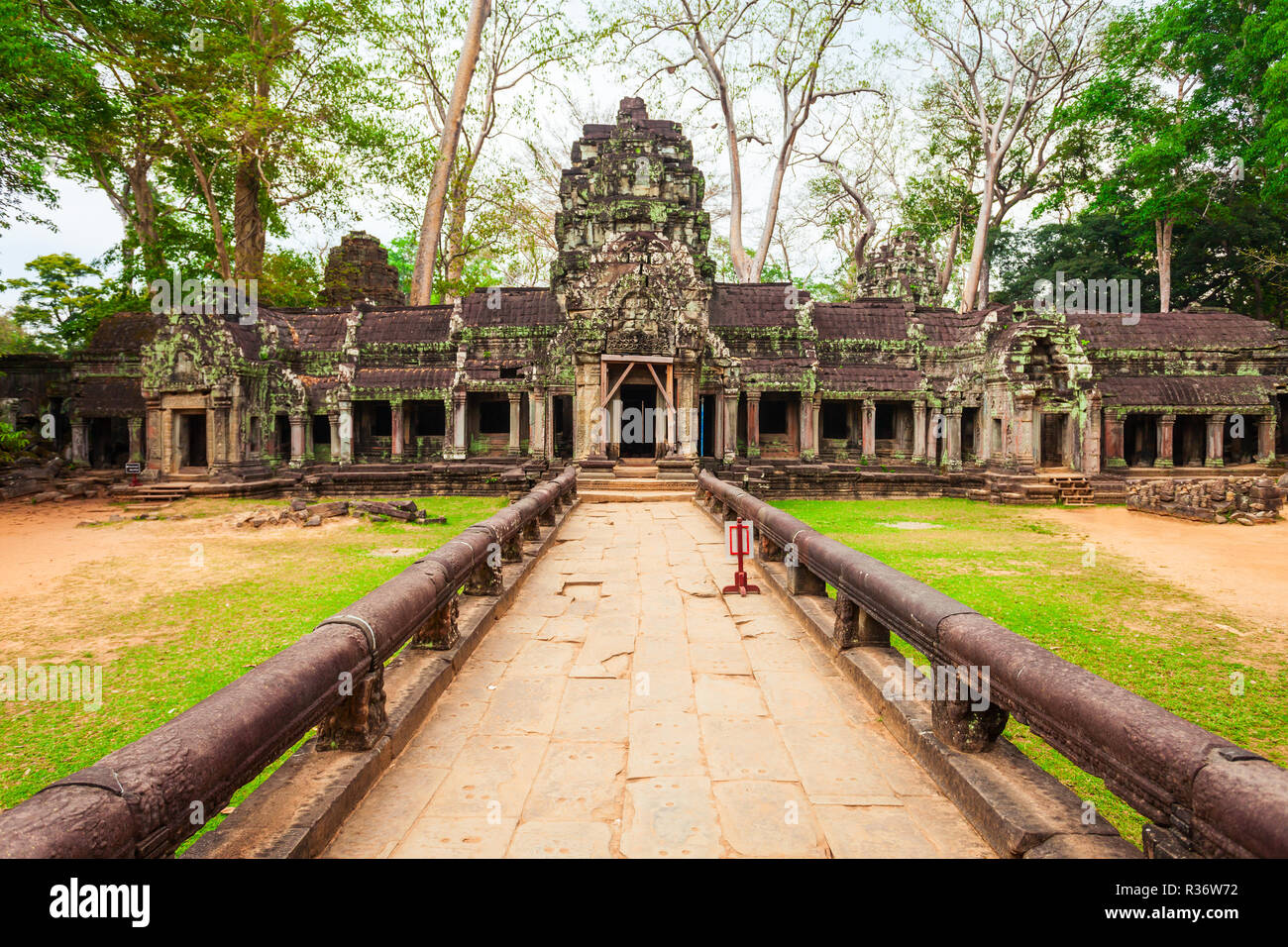 Ta Prohm oder Prasat Taprohm ist der Tempel in Angkor in Siem Reap in Kambodscha Stockfoto