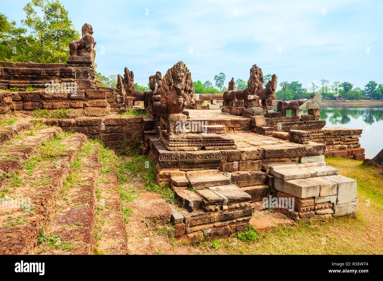 Srah Srang ist ein Tempel in Angkor in Siem Reap in Kambodscha Stockfoto