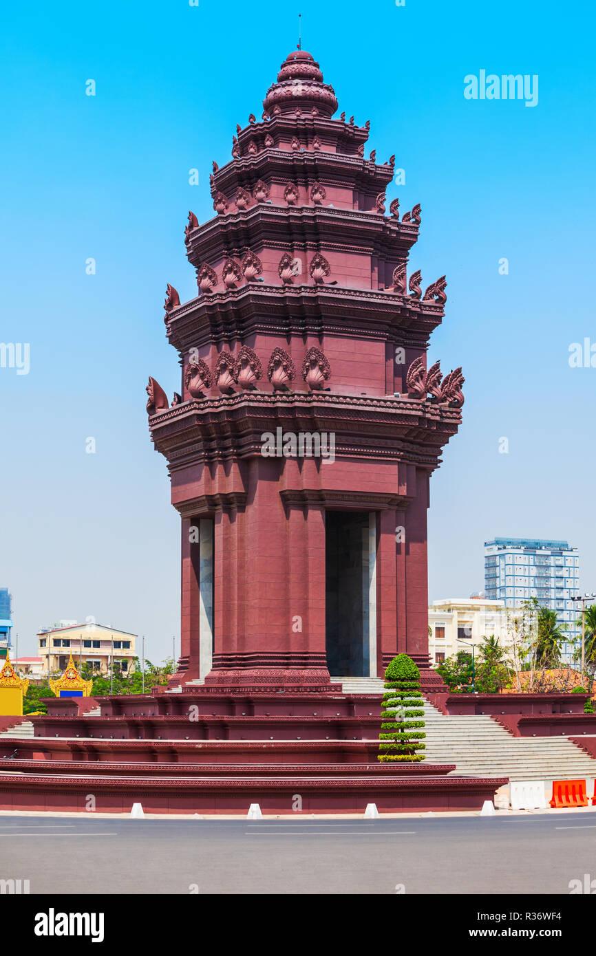 Die Independence Monument oder vimean Ekareach in Phnom Penh, der Hauptstadt von Kambodscha Stockfoto
