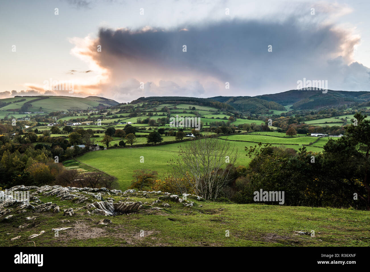 Loggerheads Country Park und die leete Pfad, in der Nähe von Schimmel, Denbighshire, North Wales, UK. Stockfoto