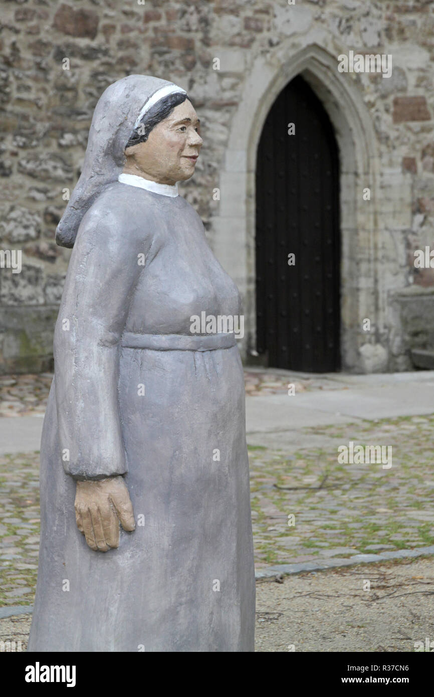 Nonnen auf der magni Friedhof Stockfoto