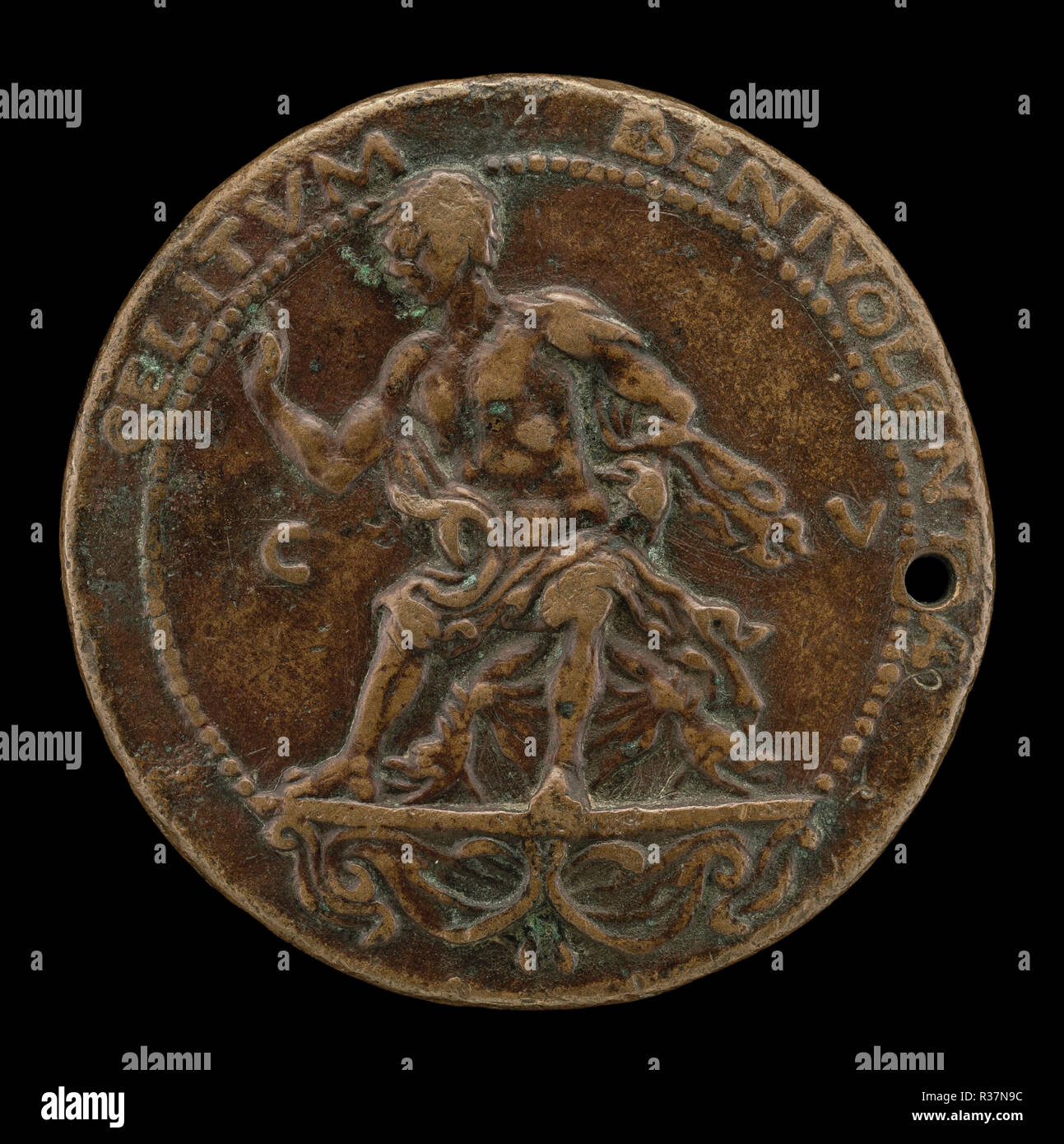 Roselli sitzt auf einer Halterung [rückwärts]. Vom: vermutlich 1460/1466. Medium: Bronze. Museum: Nationalgalerie, Washington DC. Autor: Bartolomeo Bellano. Stockfoto