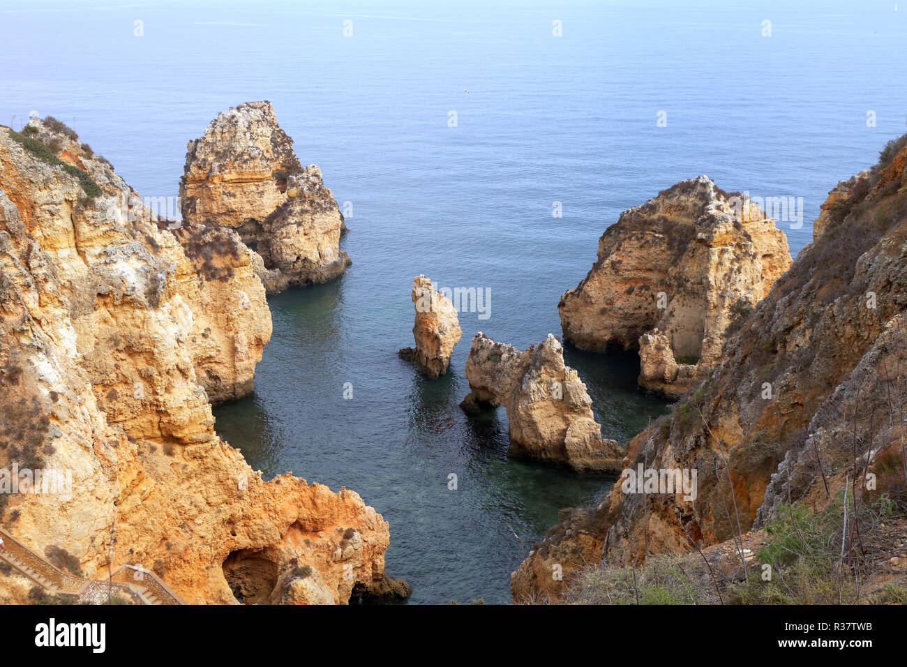 Praia Dona Ana, Lagos Stockfoto