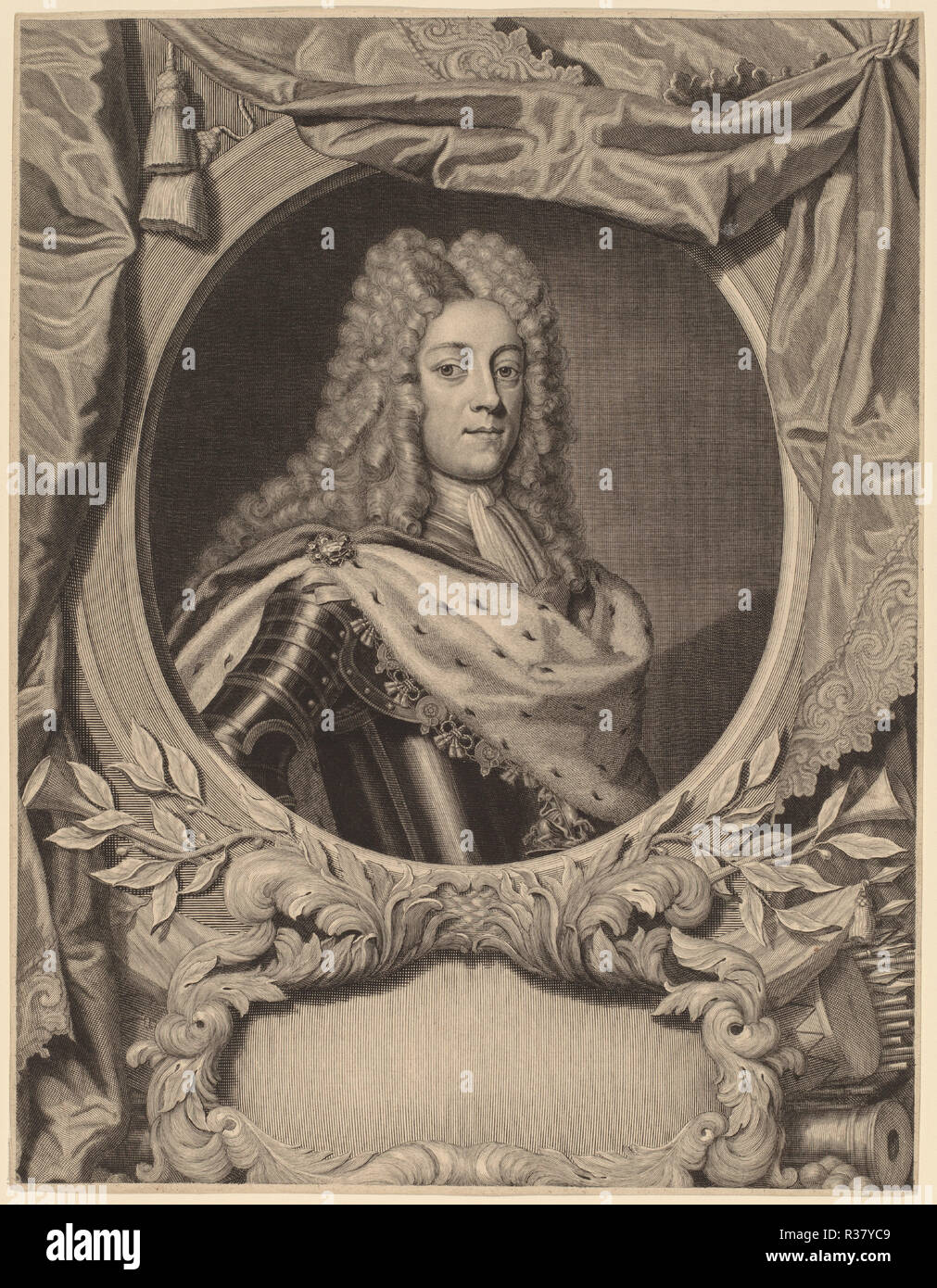 König Georg II. Medium: Gravur. Museum: Nationalgalerie, Washington DC. Autor: Pieter Stevens van Gunst. Stockfoto